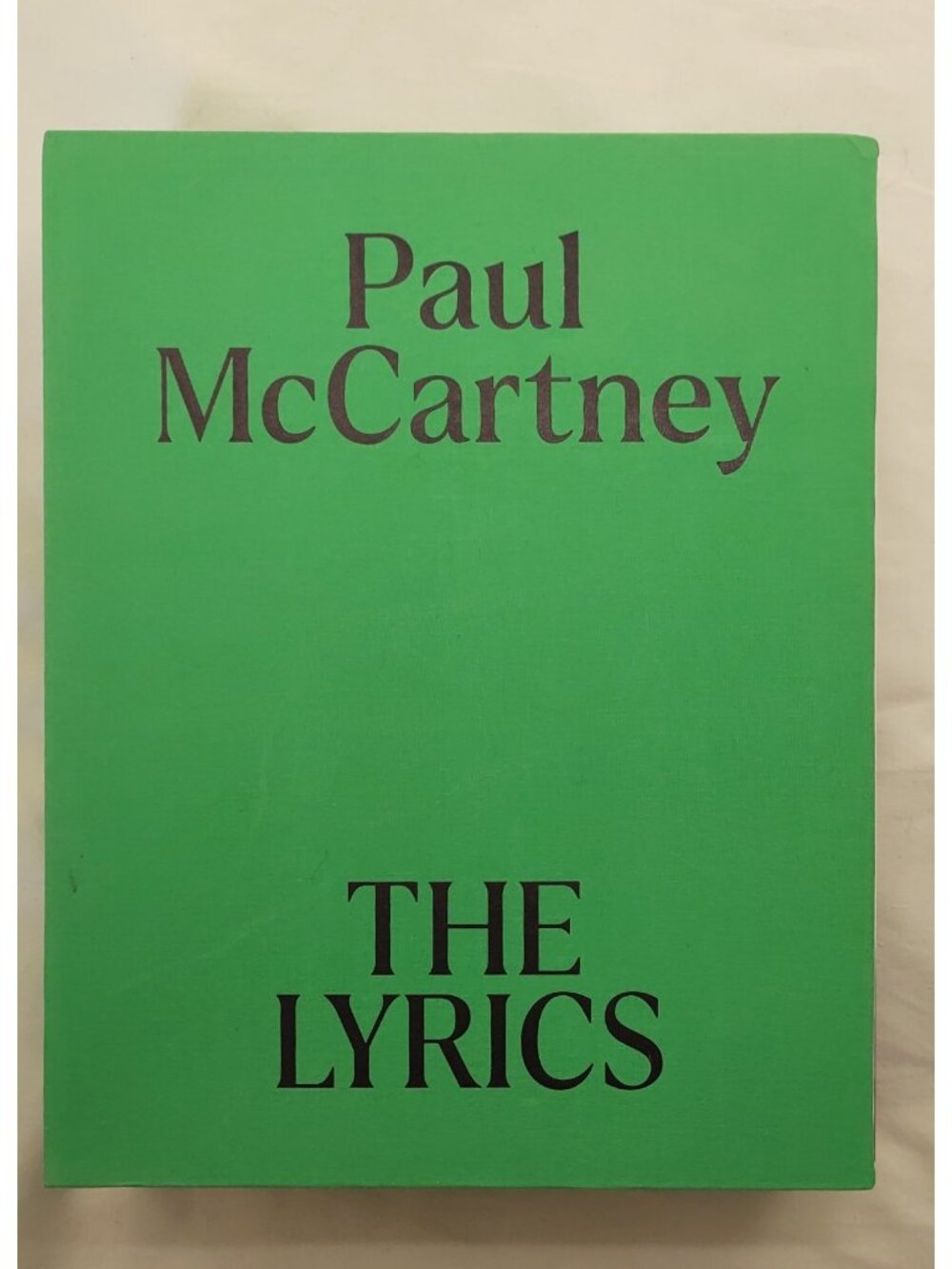Paul McCartney Lyrics 1956-Present Beatles Book ISBN 9781631492563